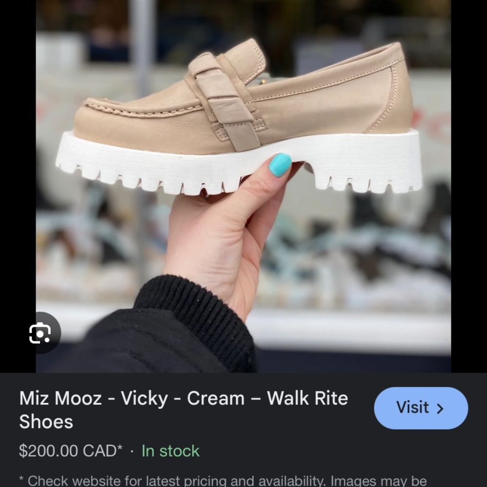 Miz Mooz Vicky new loafers leather qvc cream